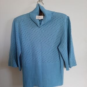 Sweater Project Light Blue Cowl Neck Sweater 🩵
